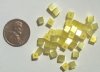 40 4mm Yellow Fiber Optic Cubes